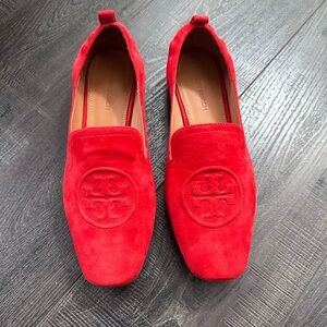 Tory Burch Suede Loafers, Size 10